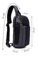 D-Pack Men's Gray Crossbody Bag | Derimod