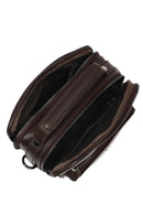 Men's Brown Long Strap Leather Handbag | Derimod
