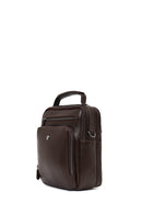 Men's Brown Long Strap Leather Handbag | Derimod
