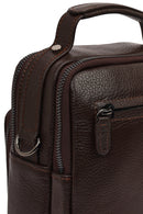 Men's Brown Long Strap Leather Handbag | Derimod