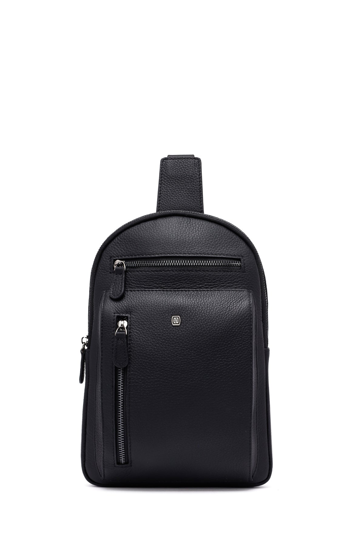 
Men's Black Leather Crossbody Bag
 25SBD3532FT | Derimod
