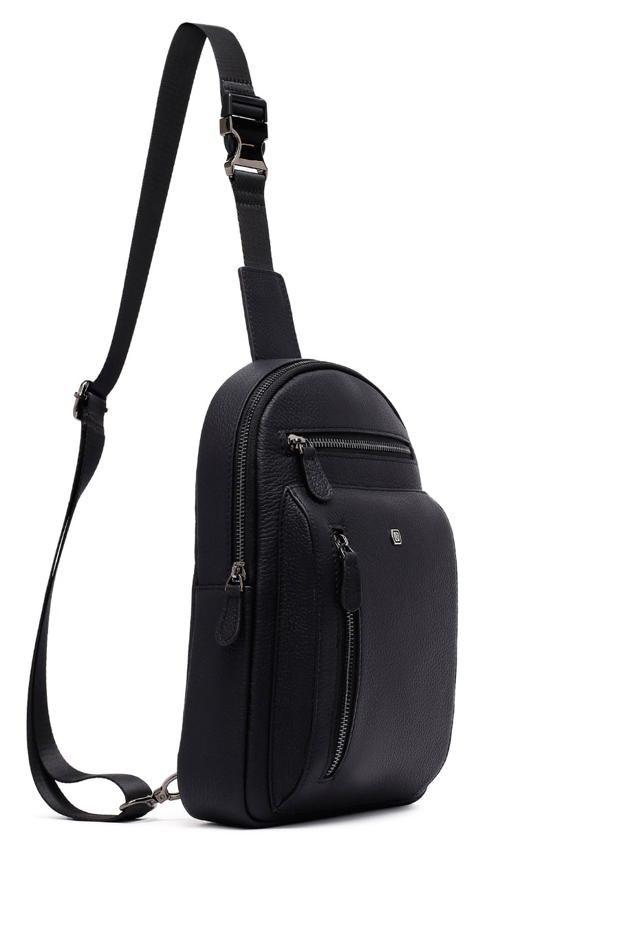 
Men's Black Leather Crossbody Bag
