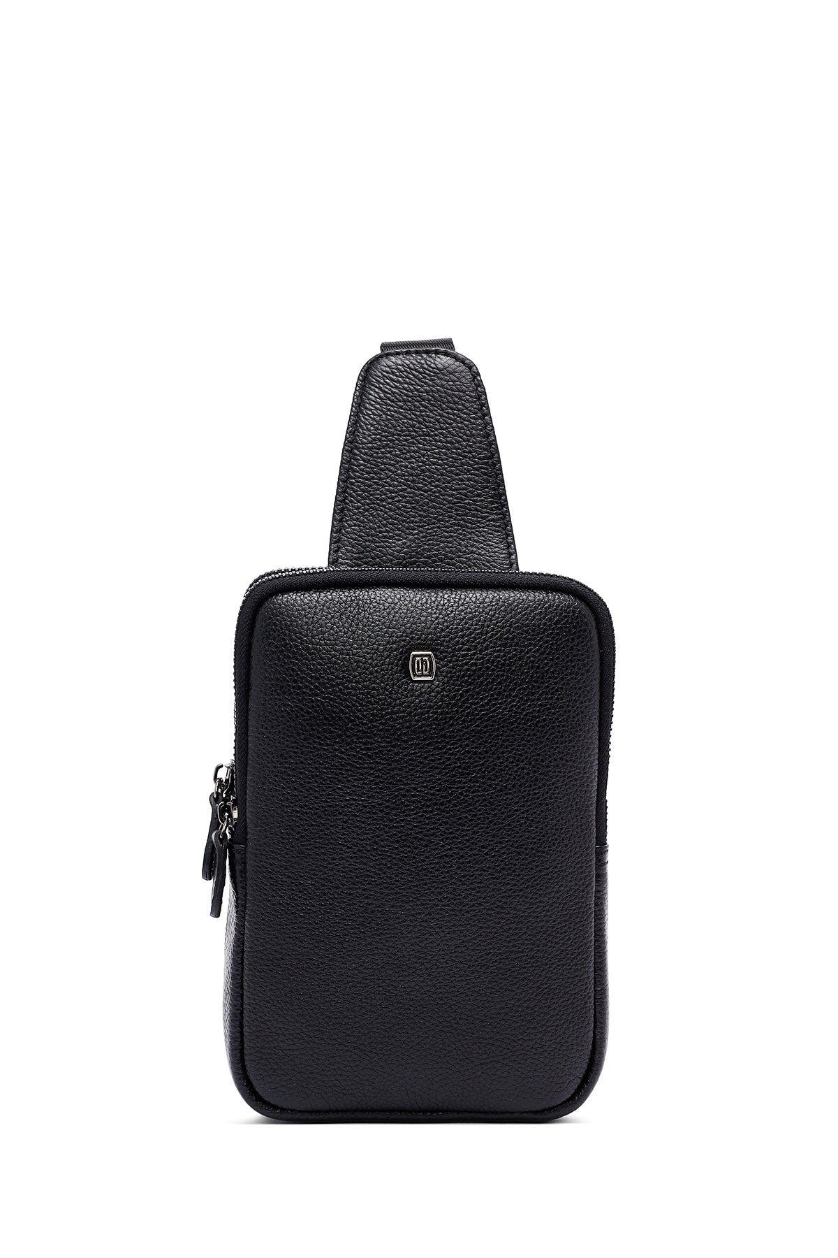 
Men's Black Mini Leather Crossbody Bag
 25SBD3533FT | Derimod
