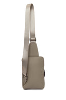 Men's Mink Mini Leather Crossbody Bag | Derimod