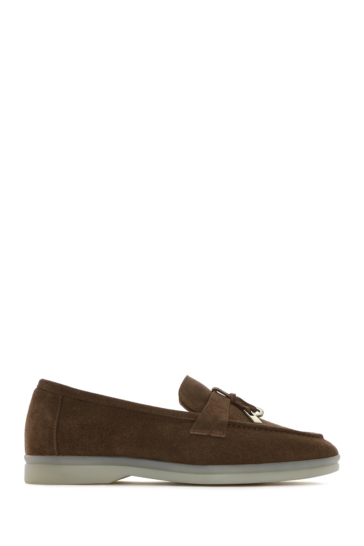 Women's Tan Accessorized Suede Leather Loafer 25SFD133110 | Derimod
