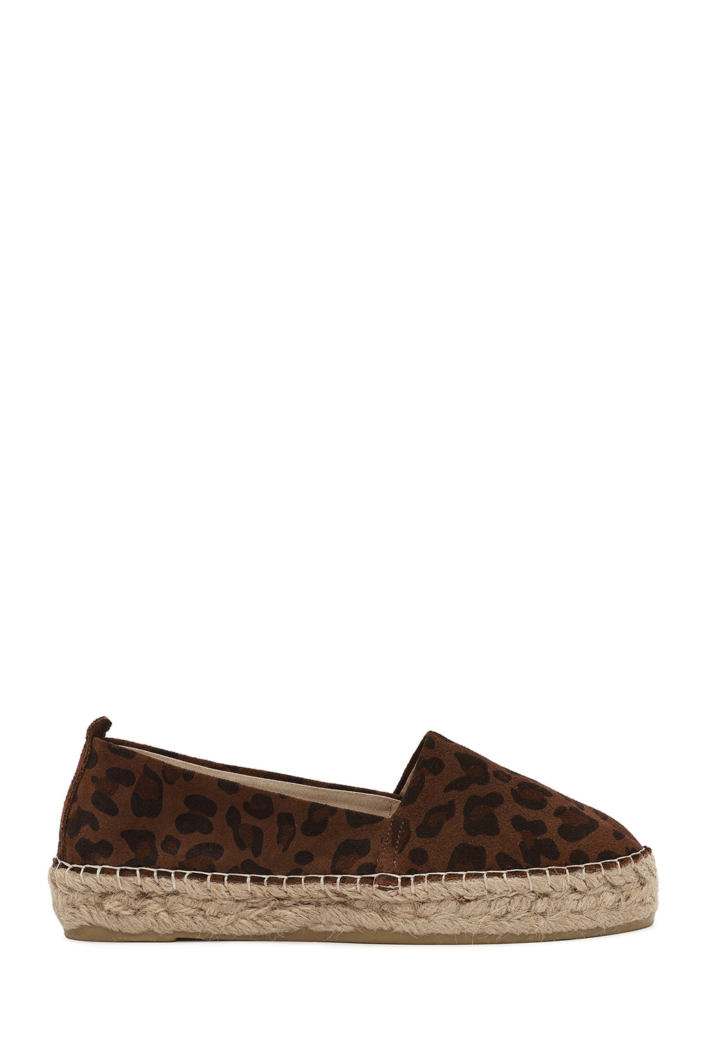 Kadın Leopar Süet Espadril