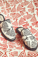 Kastamonu Stone Print Women's Black Patterned Espadrille Slippers | Derimod