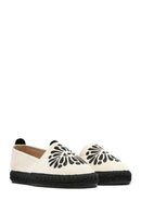 Kastamonu Stone Print Women's Black Patterned Espadrilles | Derimod