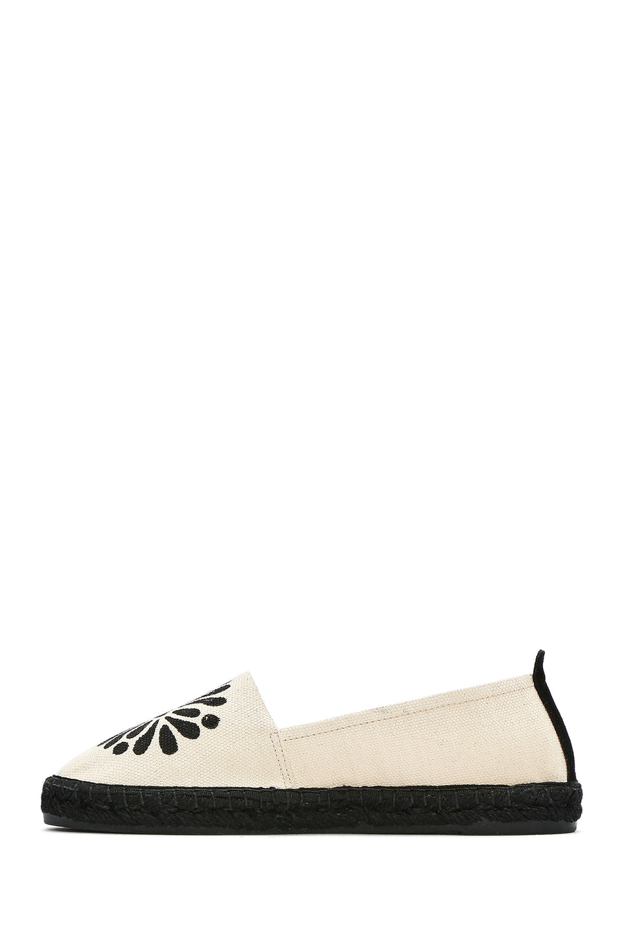 Kastamonu Stone Print Women's Black Patterned Espadrilles