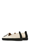 Kastamonu Stone Print Women's Black Patterned Espadrilles | Derimod