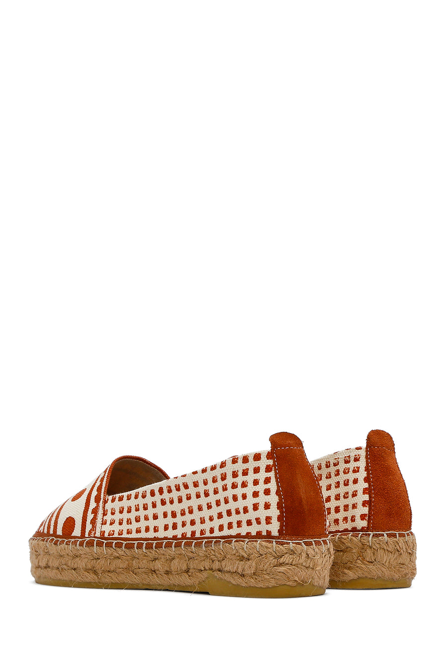 Kastamonu Stone Print Woman Tan Patterned Espadrilles
