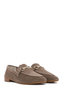 
Women's Mink Buckle Suede Leather Loafer
 | Derimod