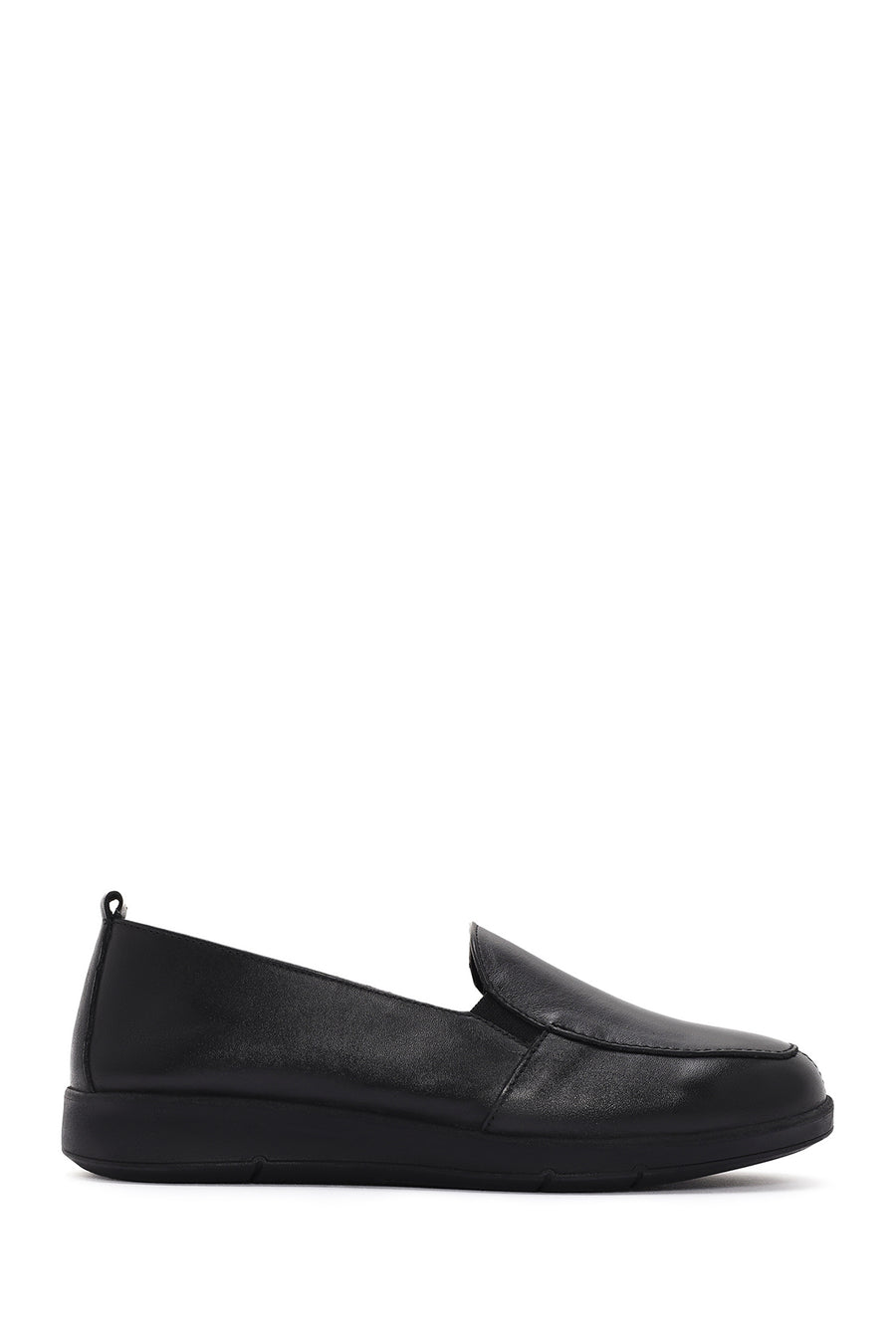 Women's Black Leather Comfort Loafer 25SFD410018 | Derimod