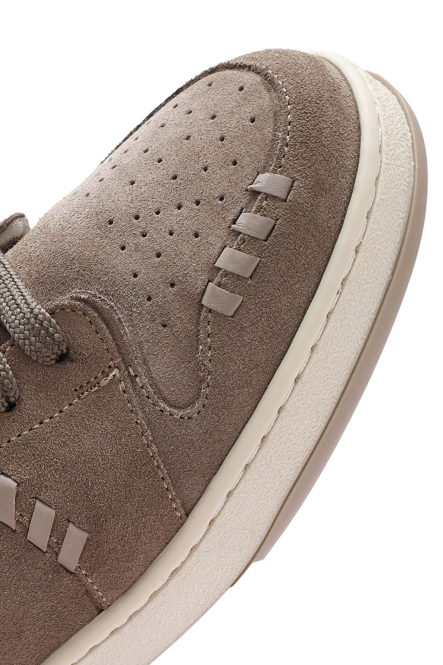 Kadın Vizon Bağcıklı Süet Deri Sneaker