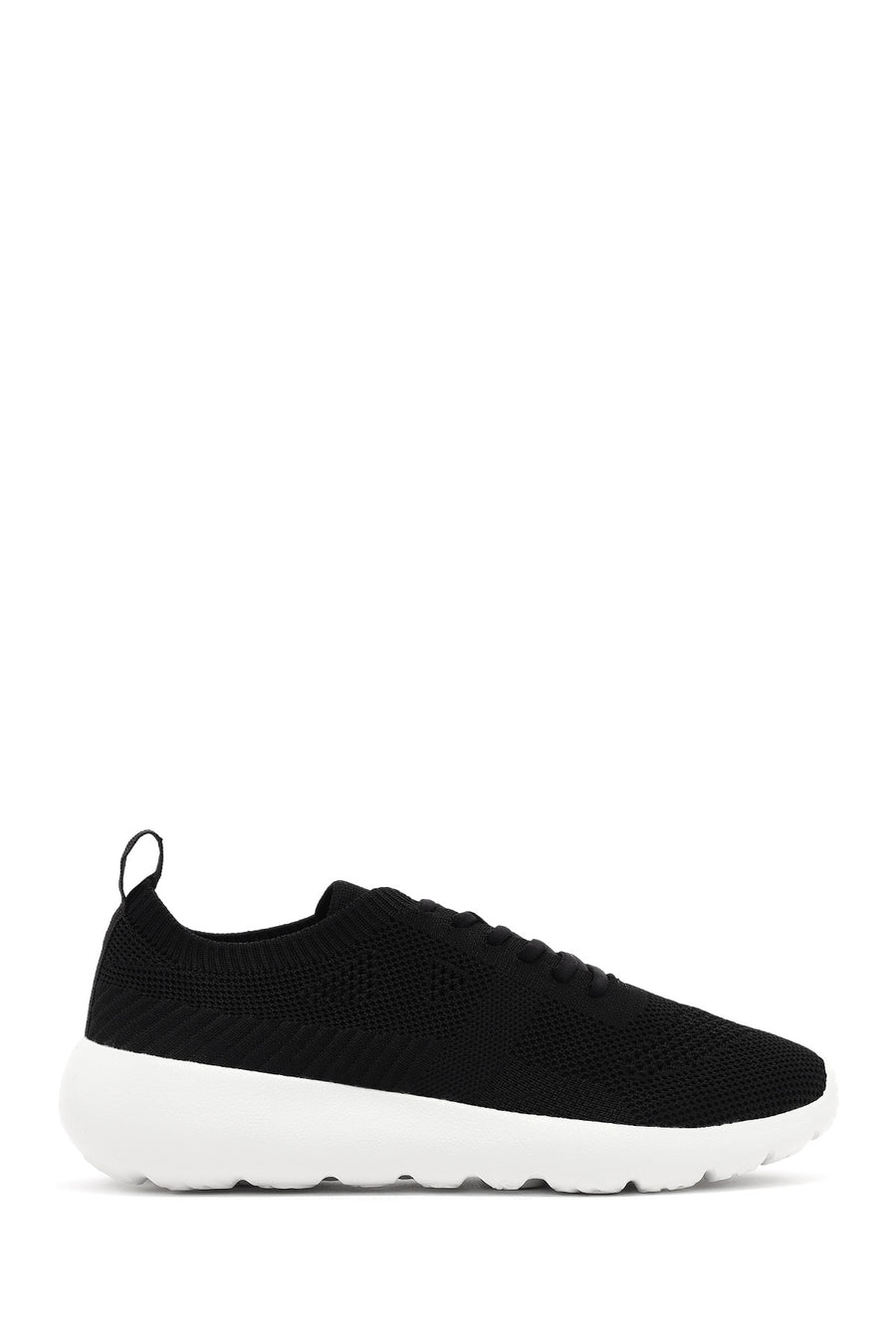 Derimod Zero Kadın Siyah Bağcıklı Kalın Tabanlı Sneaker 25SFD43026F | Derimod
