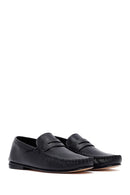 Men's Black Leather Loafer | Derimod