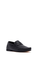 Men's Black Leather Loafer | Derimod