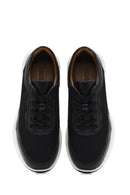 Men's Black Lace-up Leather Sneaker | Derimod