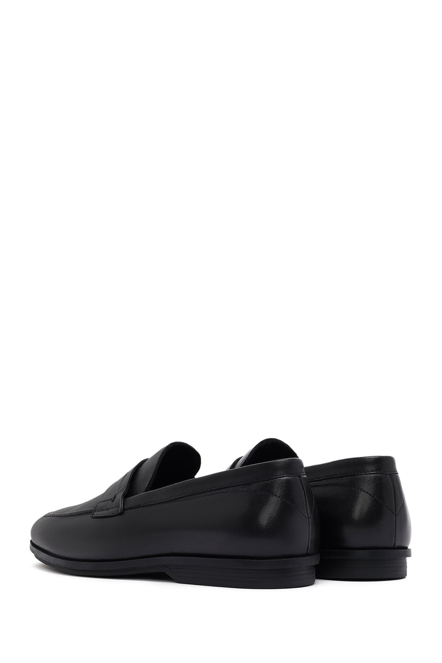 Erkek Siyah Deri Klasik Loafer
