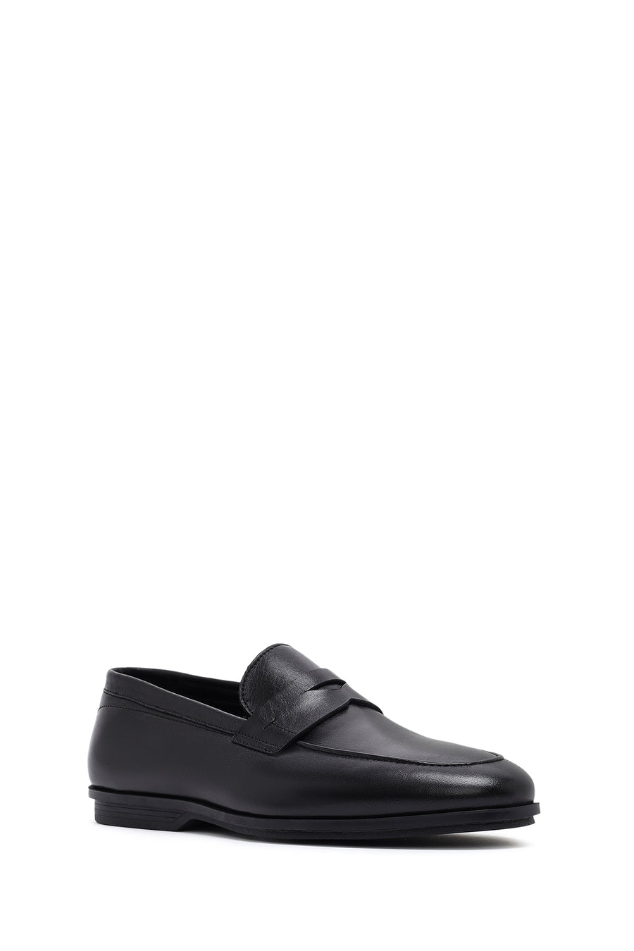 Erkek Siyah Deri Klasik Loafer