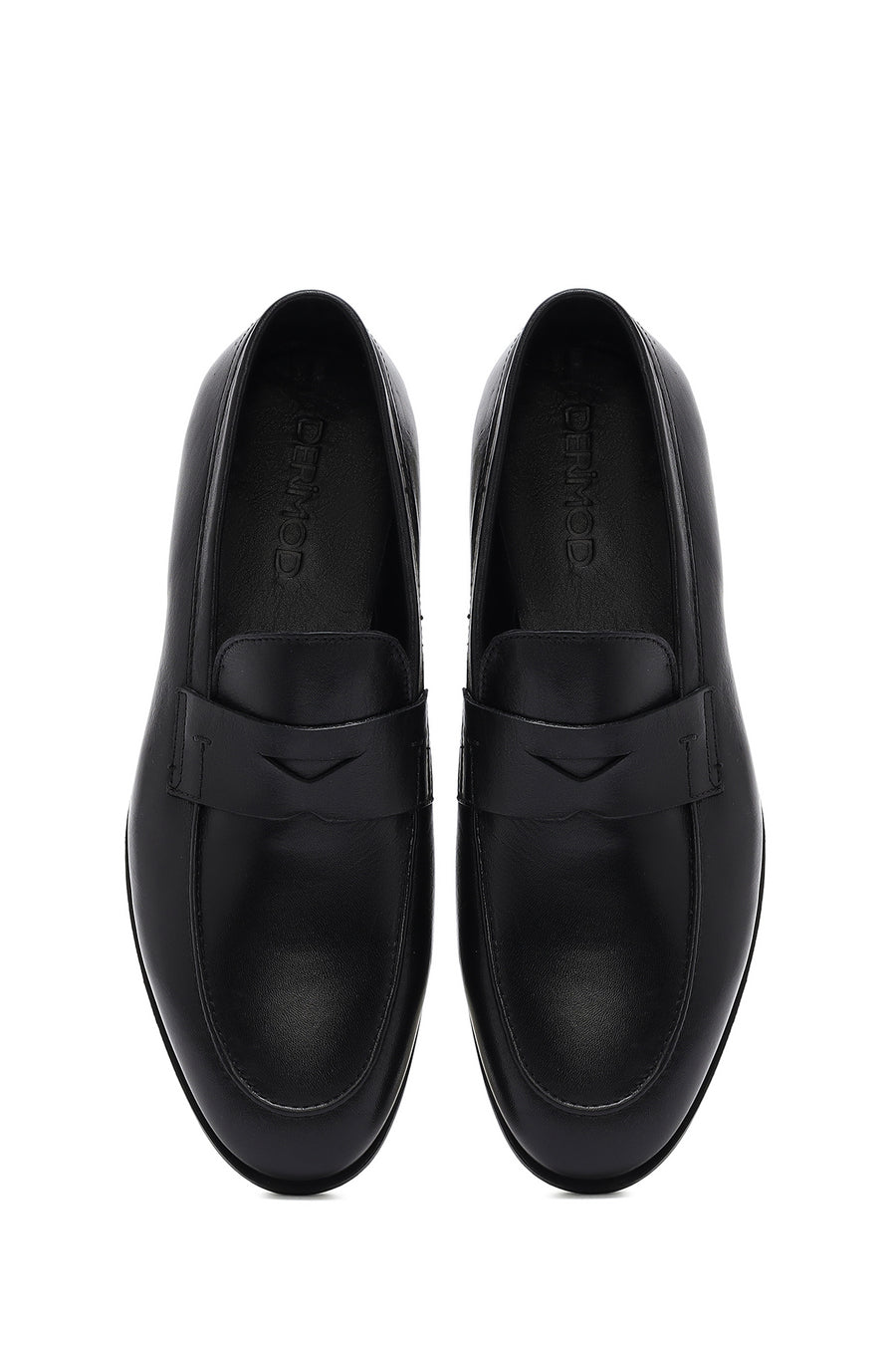 Erkek Siyah Deri Klasik Loafer
