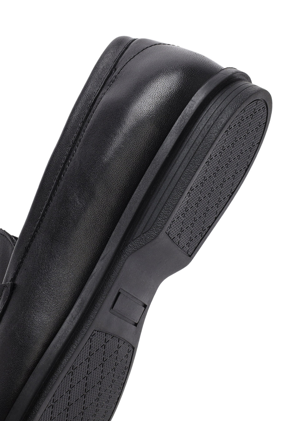 Erkek Siyah Deri Klasik Loafer