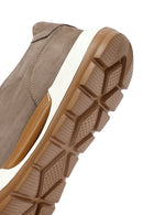 Men's Mink Thick Sole Nubuck Leather Comfort Loafers | Derimod