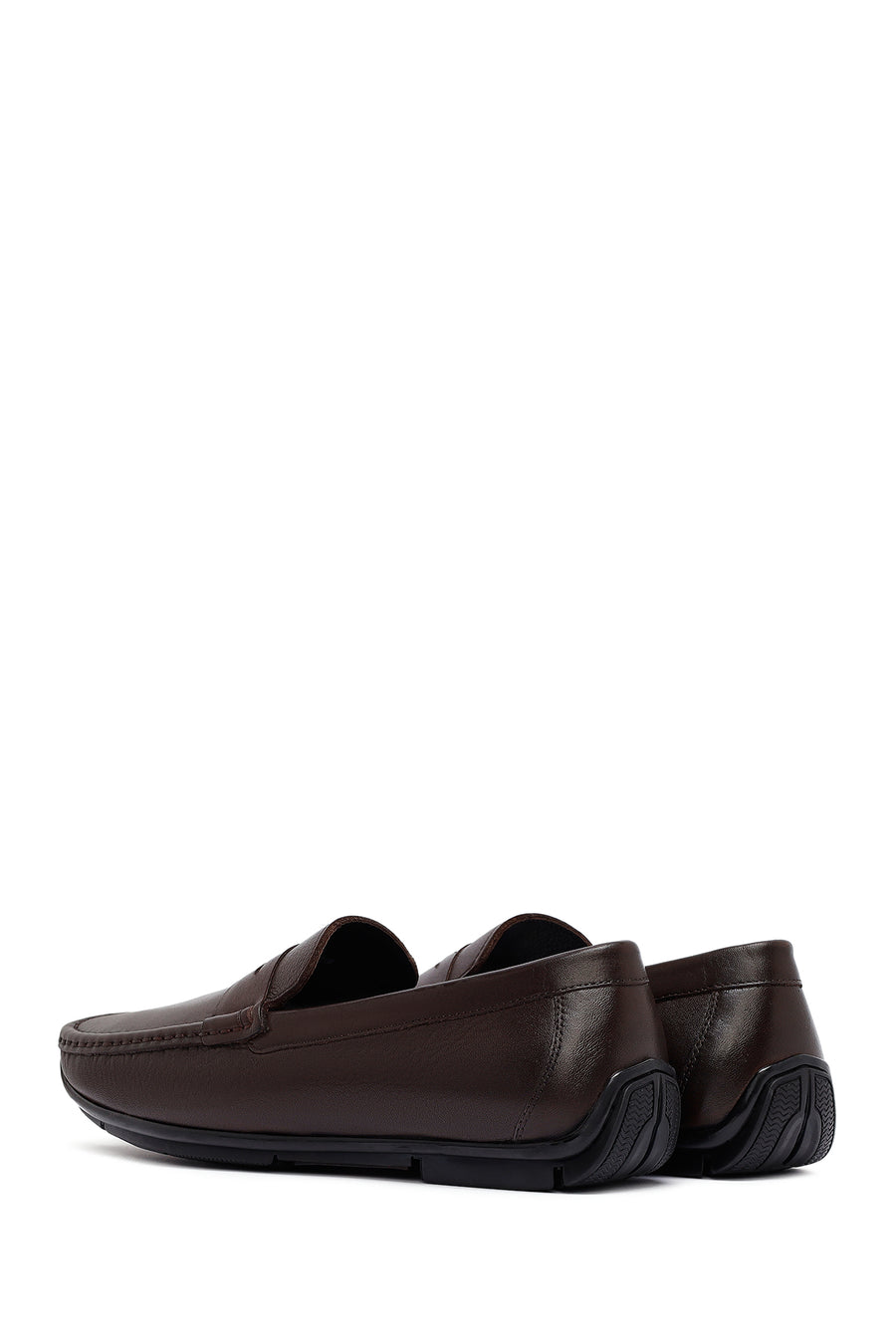 Erkek Kahverengi Deri Casual Loafer