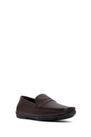 Erkek Kahverengi Deri Casual Loafer | Derimod