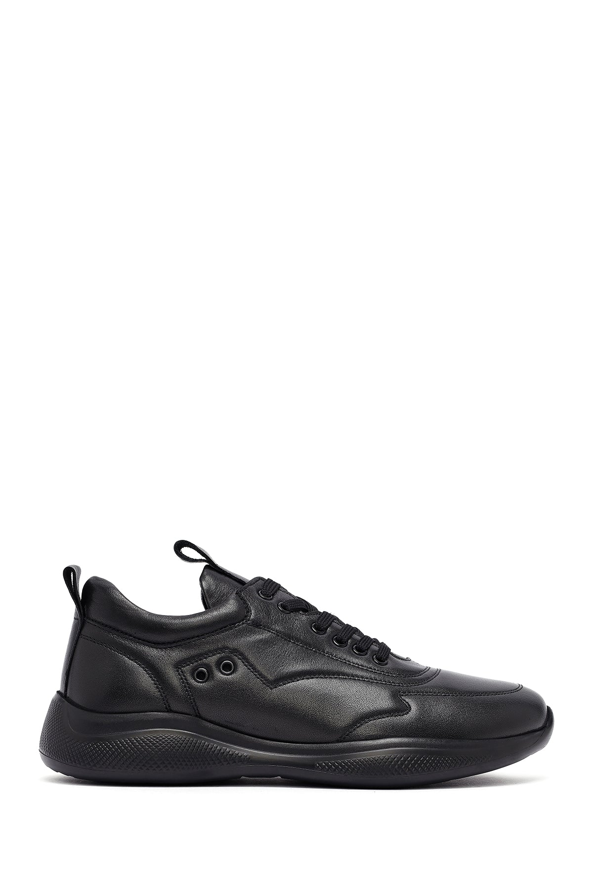 
Men's Black Lace-Up Leather Sneaker
 25SFD642318 | Derimod