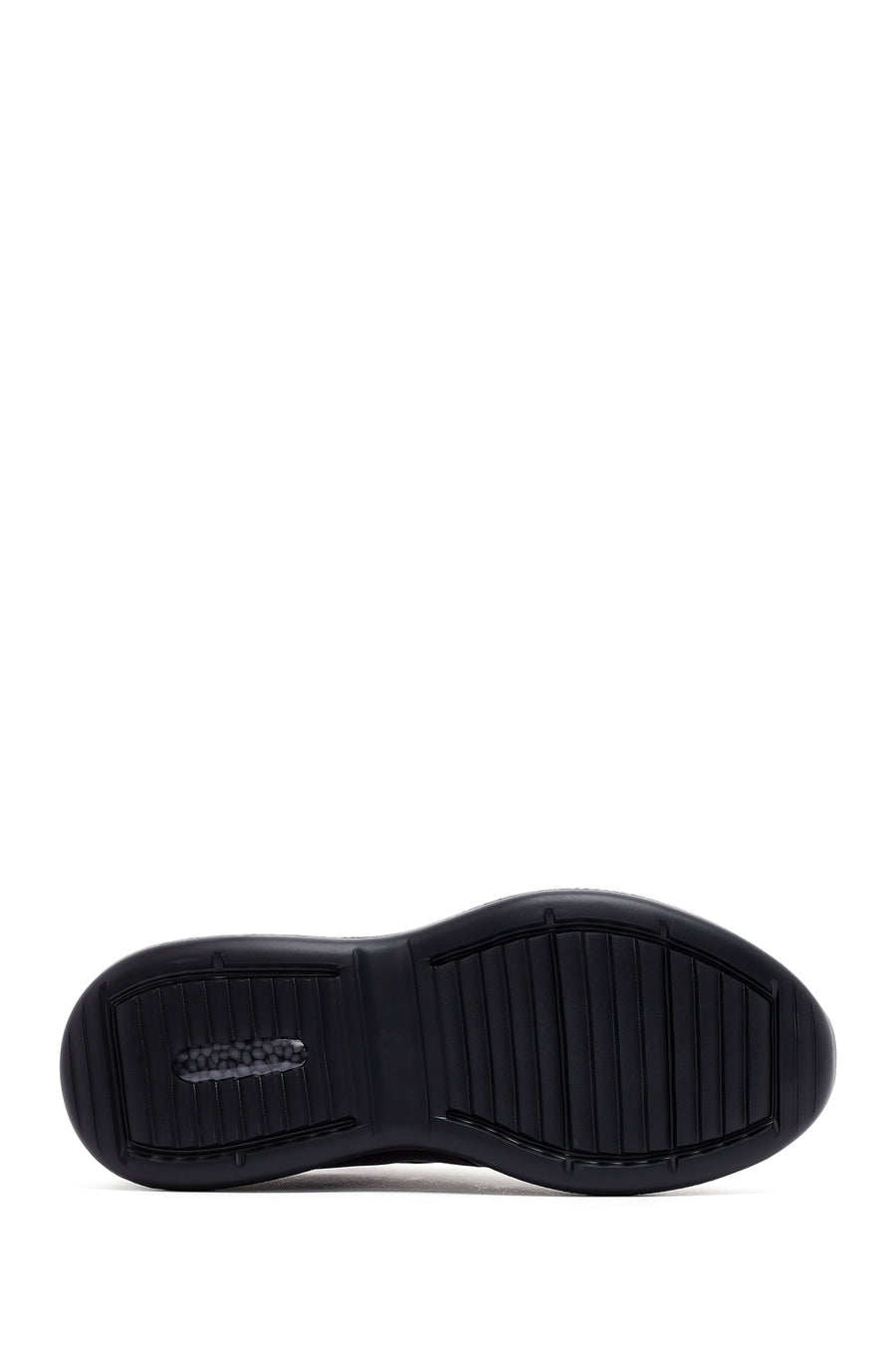 Erkek Kahverengi Bağcıklı Deri Sneaker