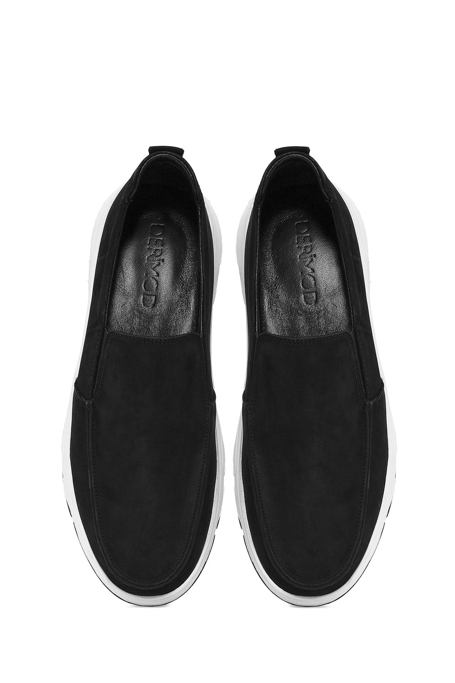 Erkek Siyah Nubuk Deri Comfort Loafer