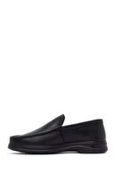 Men's Black Leather Comfort Loafer | Derimod