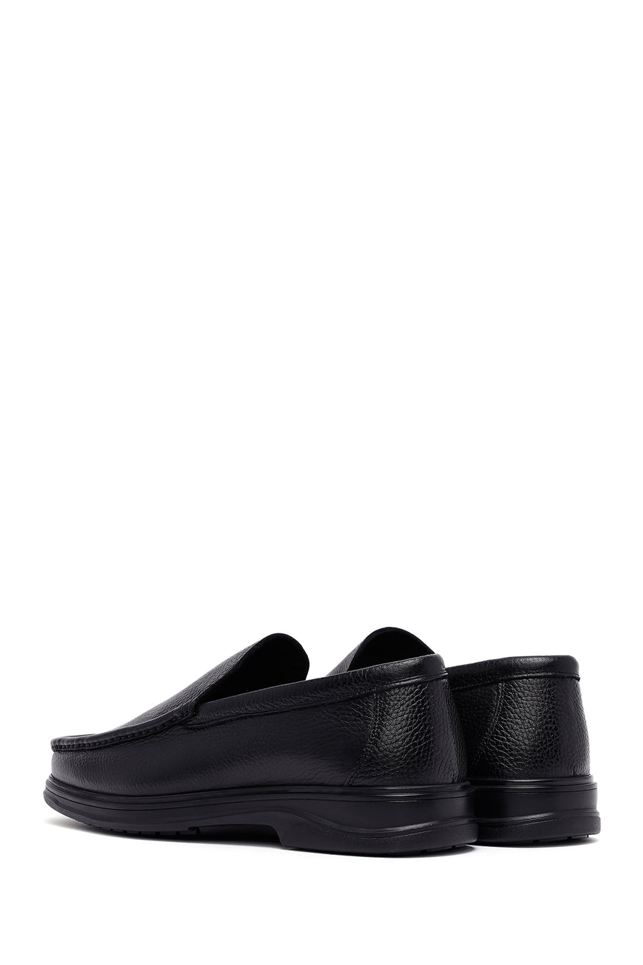 Men's Black Leather Comfort Loafer