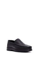 Men's Black Leather Comfort Loafer | Derimod