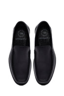Men's Black Leather Comfort Loafer | Derimod