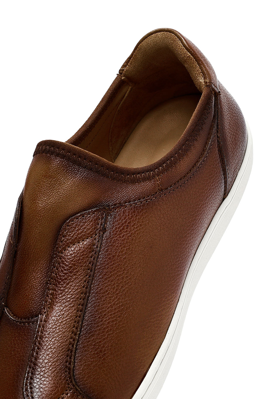 Erkek Kahverengi Deri Sneaker