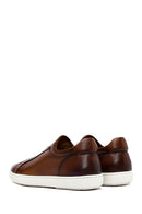 Erkek Kahverengi Deri Sneaker | Derimod