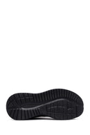 Erkek Siyah Bağcıklı Kalın Tabanlı Kumaş Sneaker | Derimod