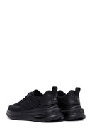 Erkek Siyah Bağcıklı Kalın Tabanlı Kumaş Sneaker | Derimod