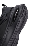 Erkek Siyah Bağcıklı Kalın Tabanlı Kumaş Sneaker | Derimod
