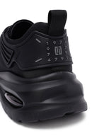 Erkek Siyah Bağcıklı Kalın Tabanlı Kumaş Sneaker | Derimod