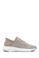 Derimod Zero Men's Beige Thick-Soled Fabric Sneakers | Derimod