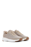 Derimod Zero Men's Beige Thick-Soled Fabric Sneakers | Derimod