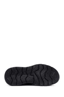 Derimod Zero Men's Black Lace-Up Thick-Sole Fabric Sneaker | Derimod