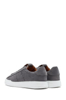 Men's Gray Lace-Up Suede Leather Sneaker | Derimod