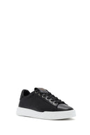 Men's Black Lace-up Leather Sneaker | Derimod