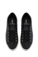 Men's Black Lace-up Leather Sneaker | Derimod