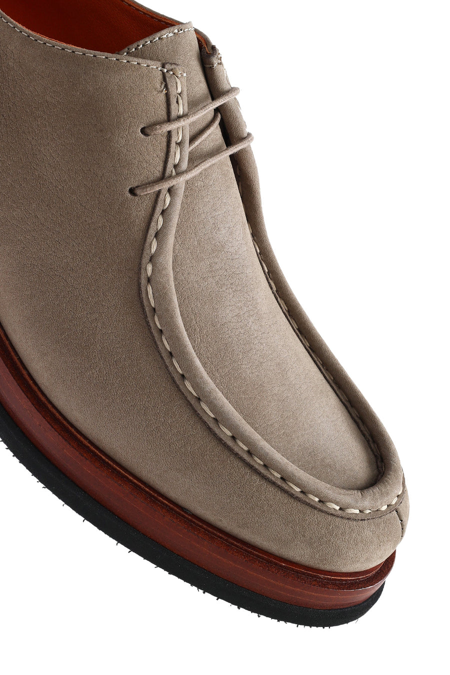 Men's Mink Lace-Up Nubuck Leather Casual Shoes