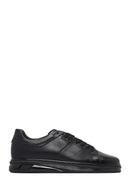Men's Black Lace-Up Leather Sneaker | Derimod